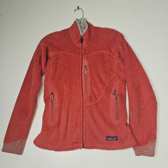 Patagonia Women’s  R2 Polartec Fleece Jacket Full Zip Poppy Fields Size Small - Picture 10 of 13